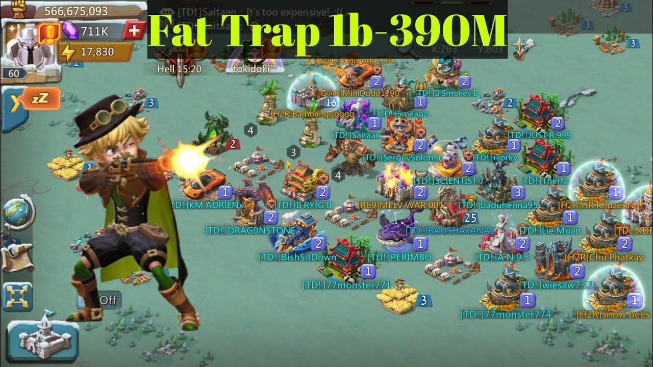 Fat Rally Trap T4/5 Got zeroed By Mini Leads in Dom 3 #lordmobile 