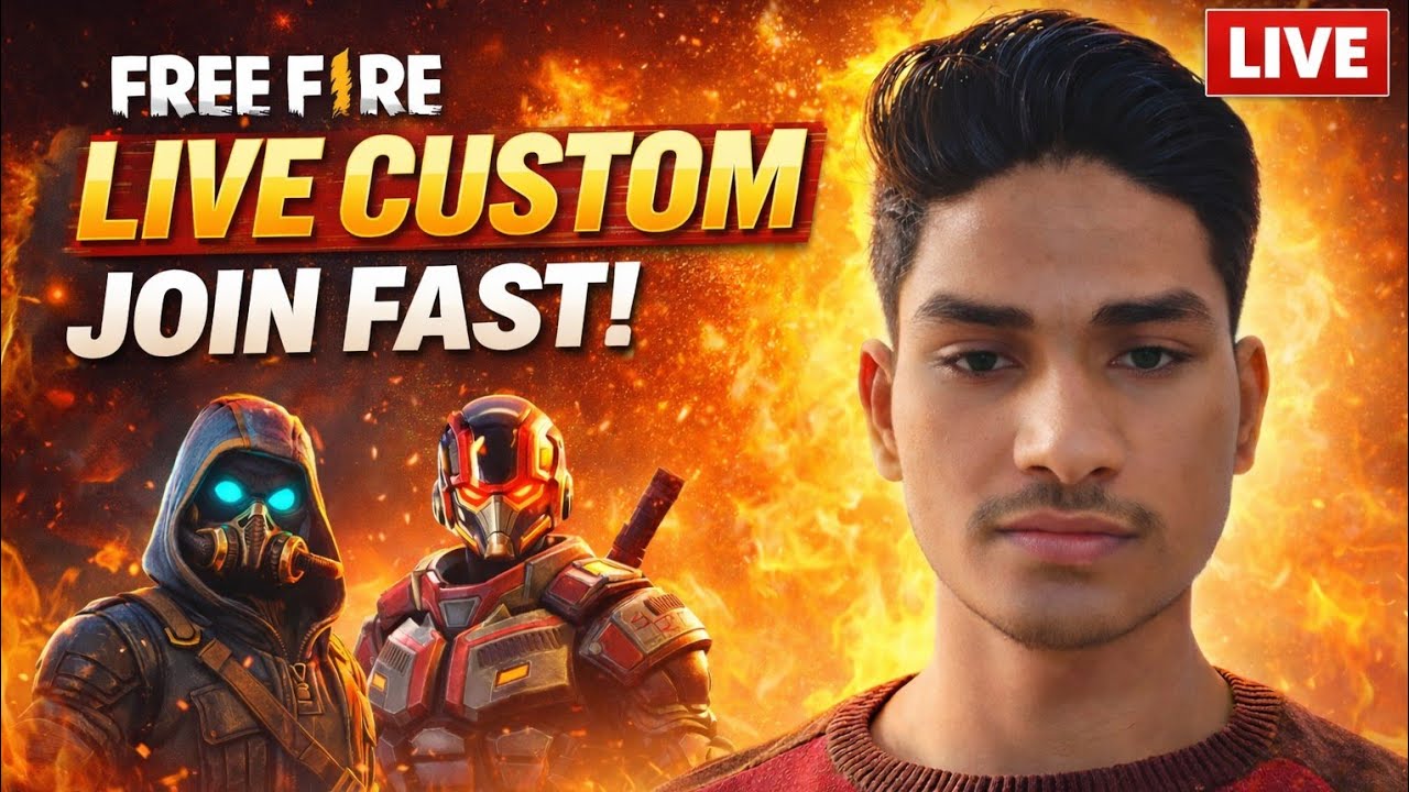 FREE FIRE LIVE 🔴 | CUSTOM ROOM OPEN 💥 | JOIN FAST ⚡ LIMITED SLOT | PLAYYT1M