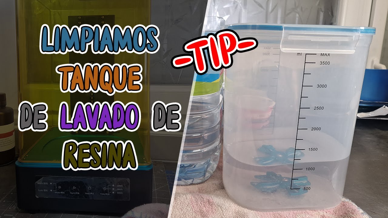 TIP - CAMBIAR ALCOHOL de la estacion de LAVADO Y CURADO | IMPRESION 3D