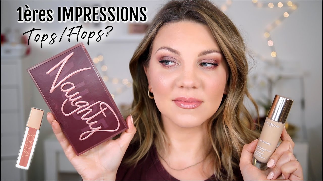 GRWM NOUVEAUTÉS : HUDA BEAUTY NAUGHTY NUDE PALETTE,  EVERLASTING FOUNDATION CLARINS, GLOSS ZOEVA...