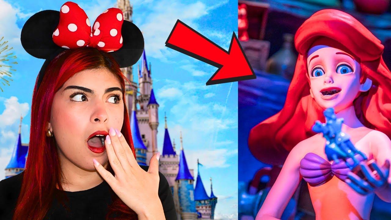 Visite la ATERRADORA atracción de la SIRENITA en DISNEY!😨❤️ Esta PROHIBIDO?🚫😳