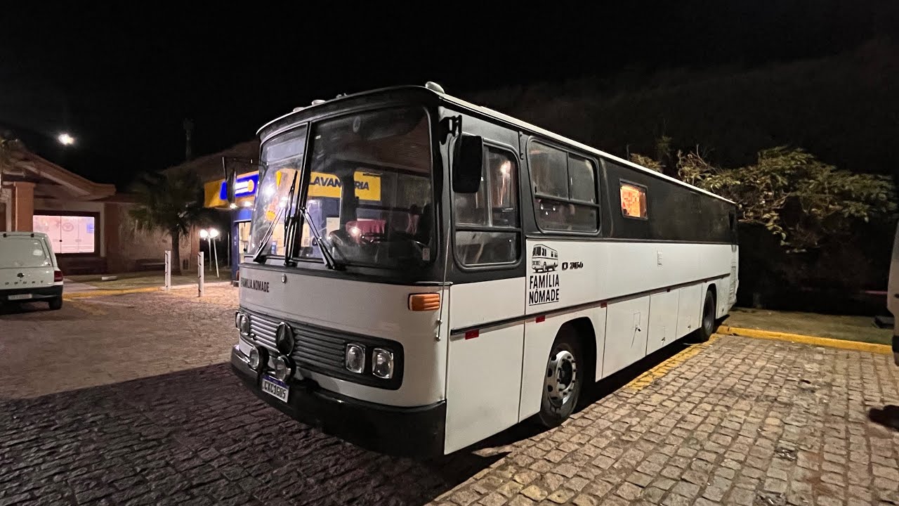Dia 21 Morando em um ônibus motorhome viajando pelo sul do Brasil 