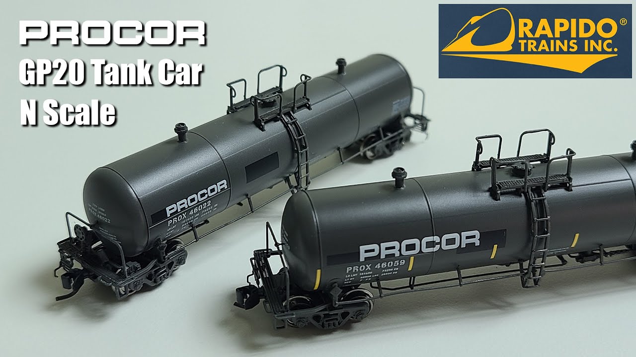 Rapido GP20 PROCOR Tank Car Review - N Scale