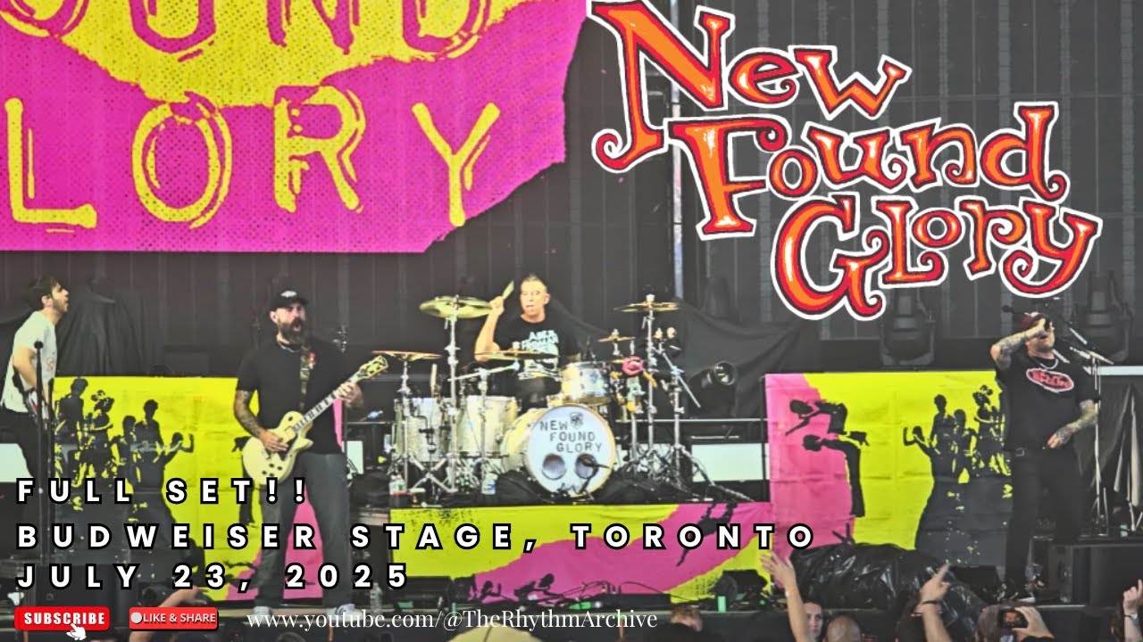 NEW FOUND GLORY | Pop-Punk Magic Live! | Full Set | Budweiser Stage | Toronto | July 23, 2025
