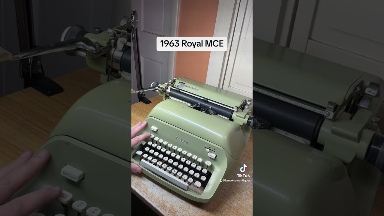 How to use all functions on a 1963 Royal MCE vintage desktop typewriter
