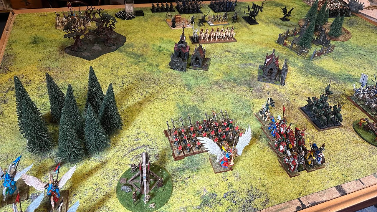 Warhammer The Old World Spielbericht - 3000 Punkte Bretonia & Imperium vs. Gruftkönige & Dunkelelfen