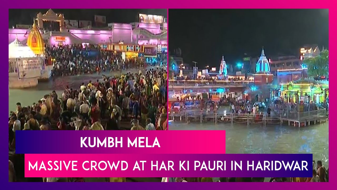 Kumbh Mela: Massive Crowd At Har Ki Pauri In Haridwar, Police Say Social Distancing Not Possible