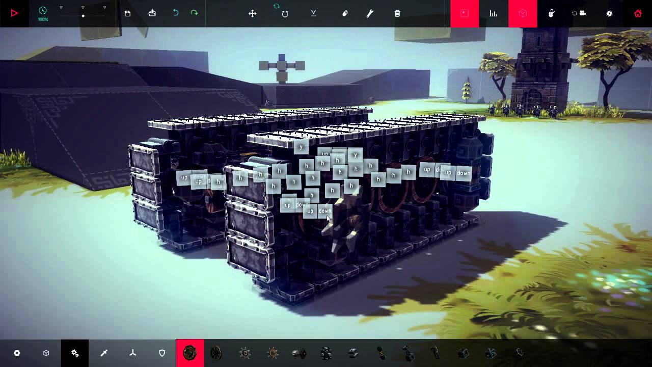 Besiege. Гусеницы доработал, но они всё равно рвутся :(