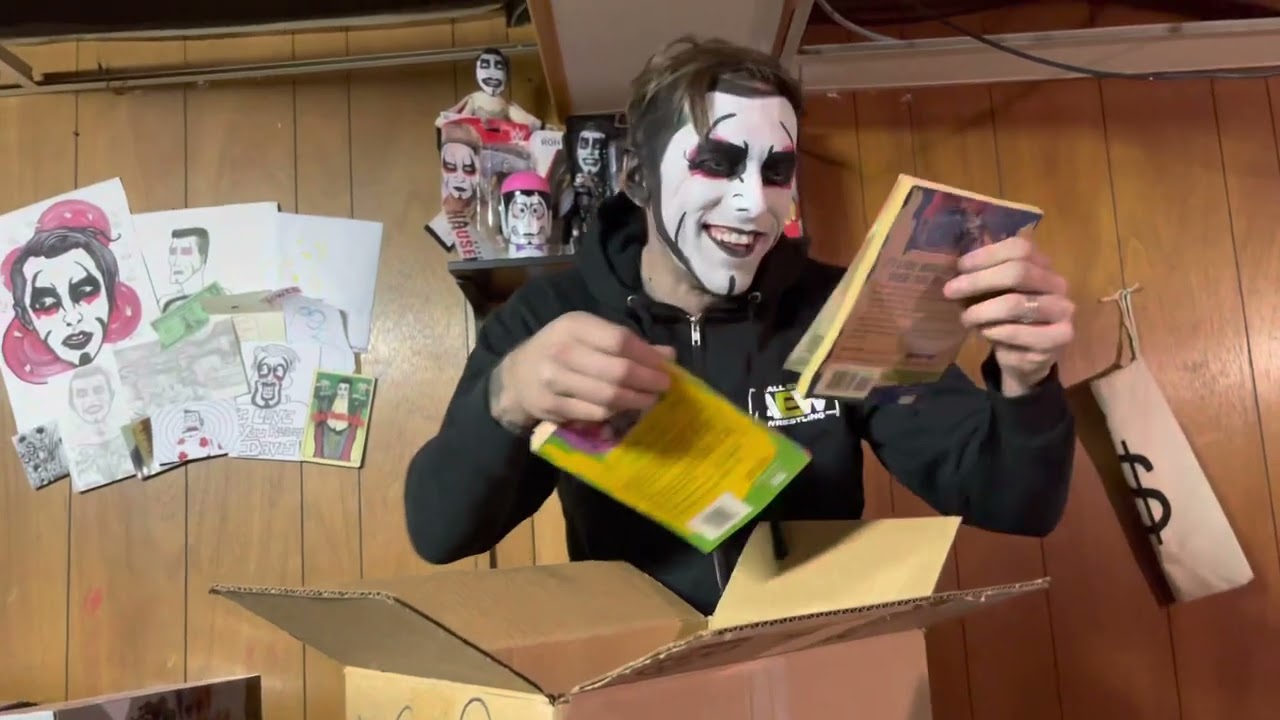 Danhausen back in the famous Basement! Tons of free swag and fan mail