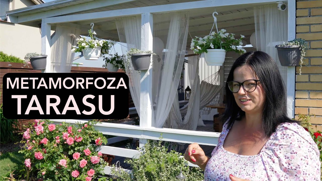METAMORFOZA TARASU. Biały taras w ogrodzie. Szybkie metamorfozy są najlepsze.  ogród z Kasia in