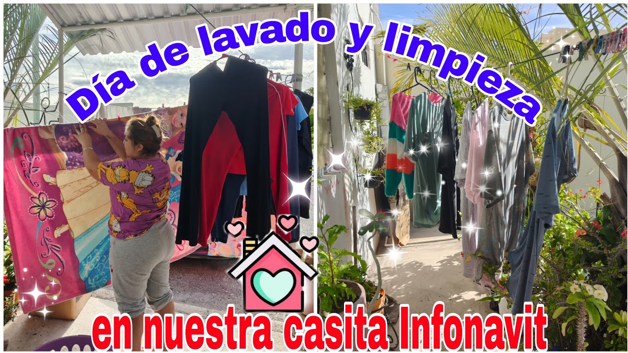 Día de lavado en mi casa Infonavit 🏡✨ 
