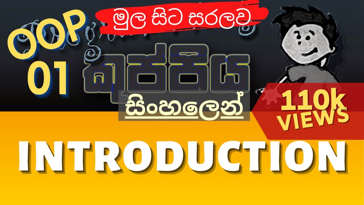 OOP Introduction | Object Oriented Programming (OOP) Sinhala Tutorial | Part 01