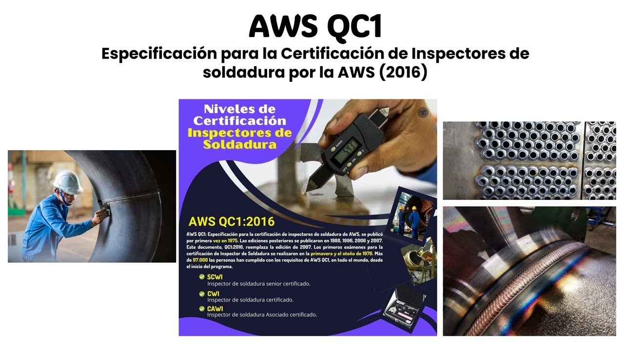 AWS QC1 Inspector de soldadura
