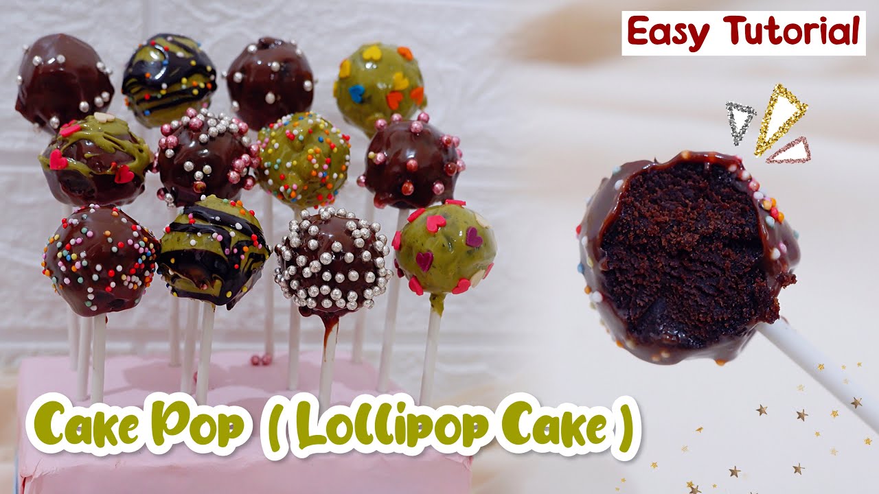 Cara Membuat Cake Pops ~ Cake Balls |Kreasi Cokelat Valentine 💞