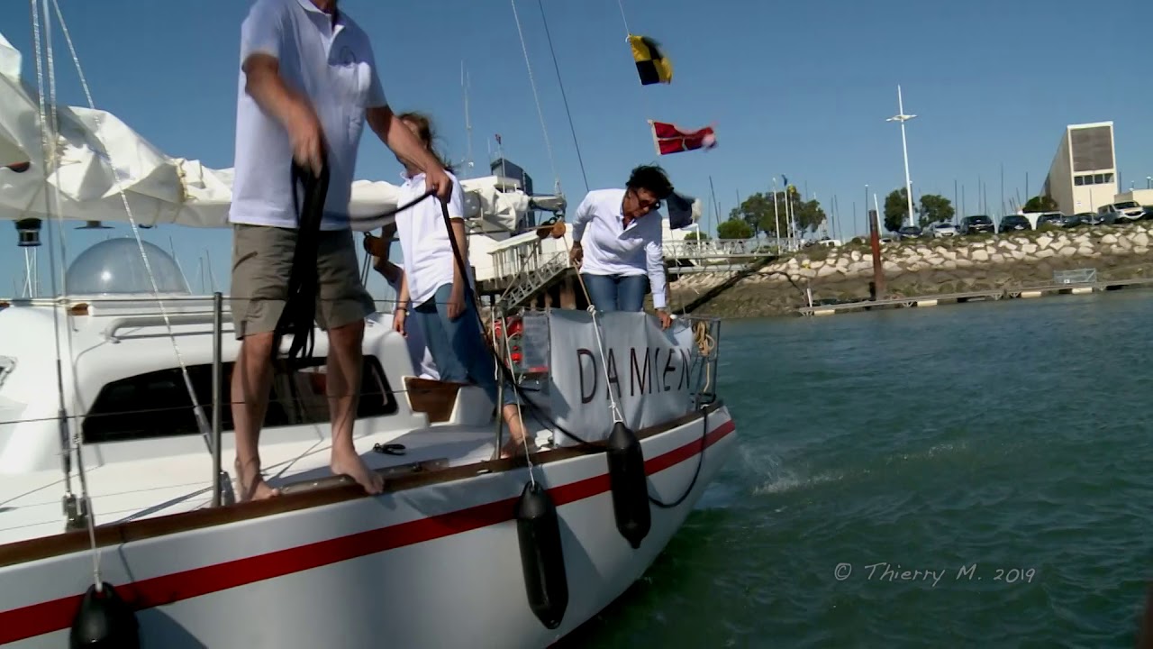 GP 2019, arrivée du Damien au ponton d'honneur !