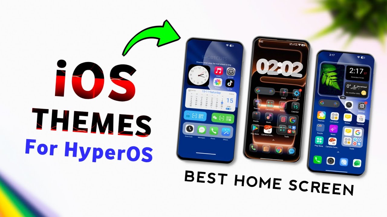 🤩❤️ Top 4 *AMAZING* iOS Themes For HyperOS || iOS Themes || Redmi Themes