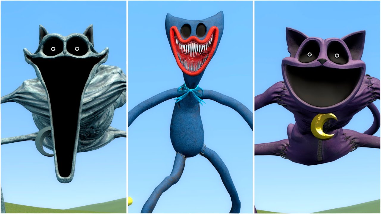Playing as NIGHTMARE CATNAP vs Playing as HUGGY WUGGY vs Playing as CATNAP in Garry's Mod!