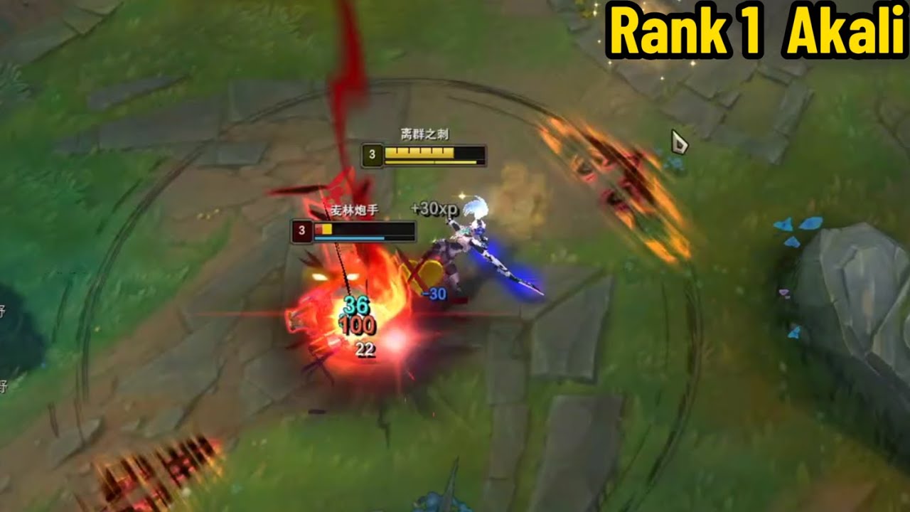 Rank 1 Akali: This Level 3 SOLO KILL is AMAZING!