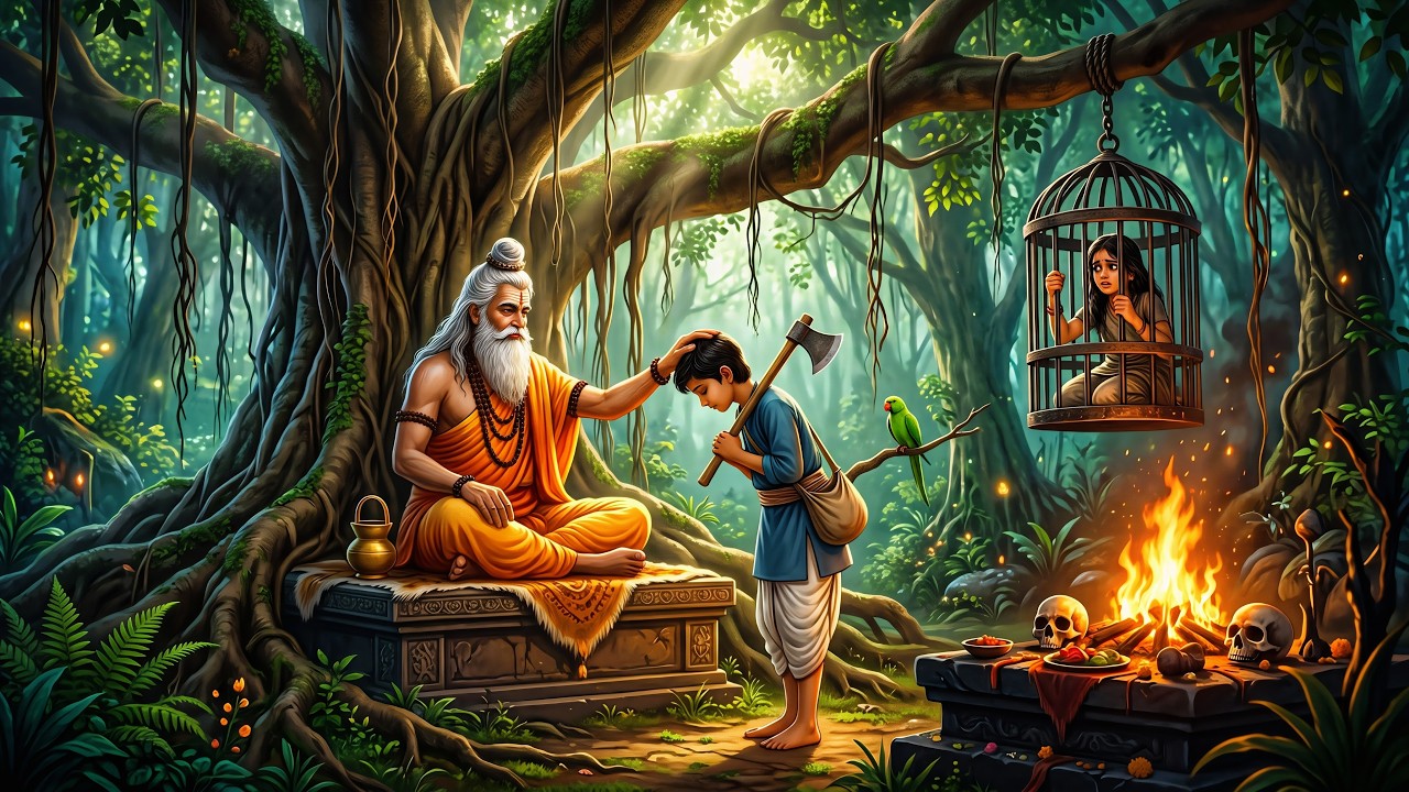 बुद्धिमानी साधु के तीन सच्चे वचन | hindi story | hindi kahani | moral stories |Cartoon Cartoon story