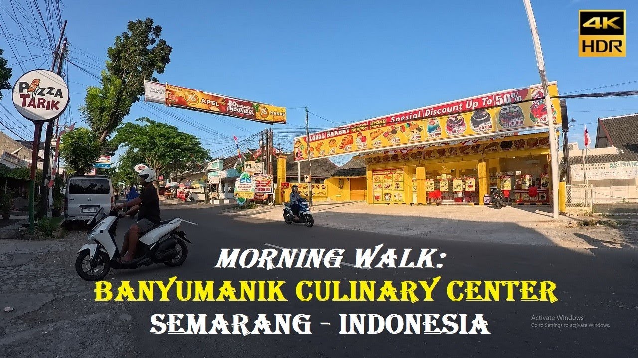 4K~ Morning Walk along Jati Raya Street, Banyumanik, Semarang, INDONESIA 🇮🇩