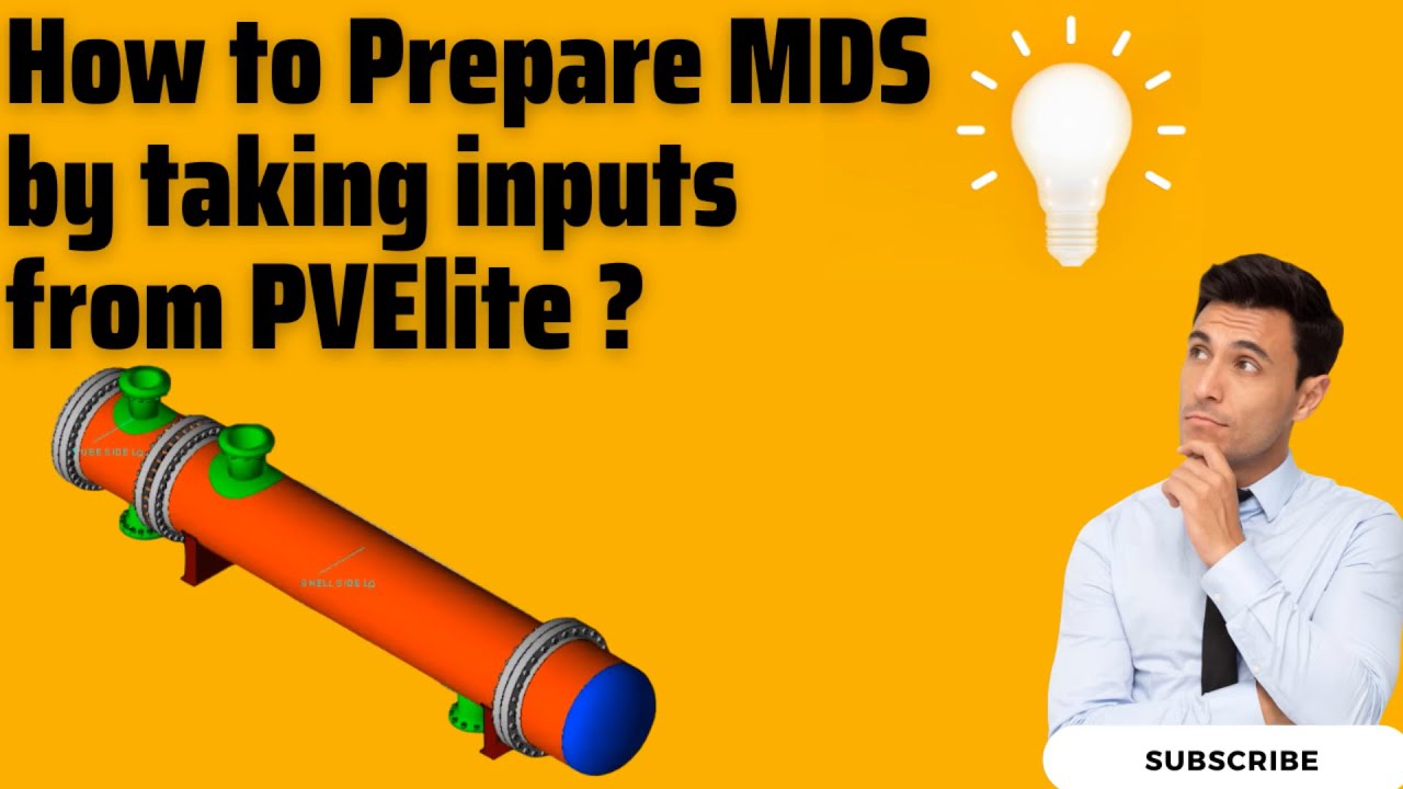 How to prepare MDS by taking inputs from PVElite
