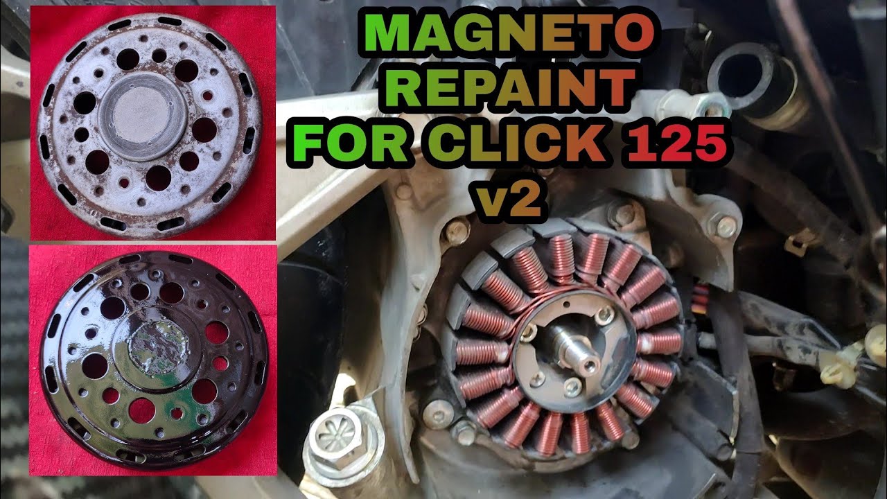 MAGNETO REPAINT AND STATOR CLEANING FOR HONDA CLICK 125