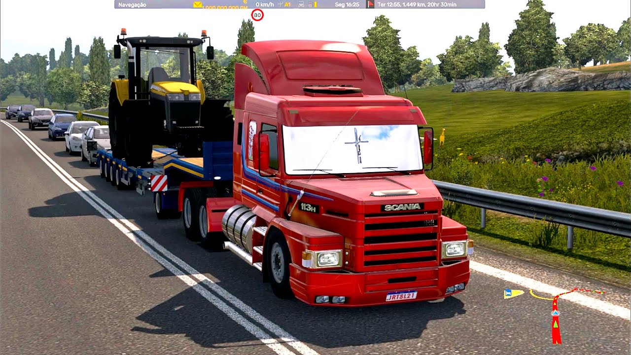 Transportando Trator Gigante na Estrada | Euro Truck Simulator 2