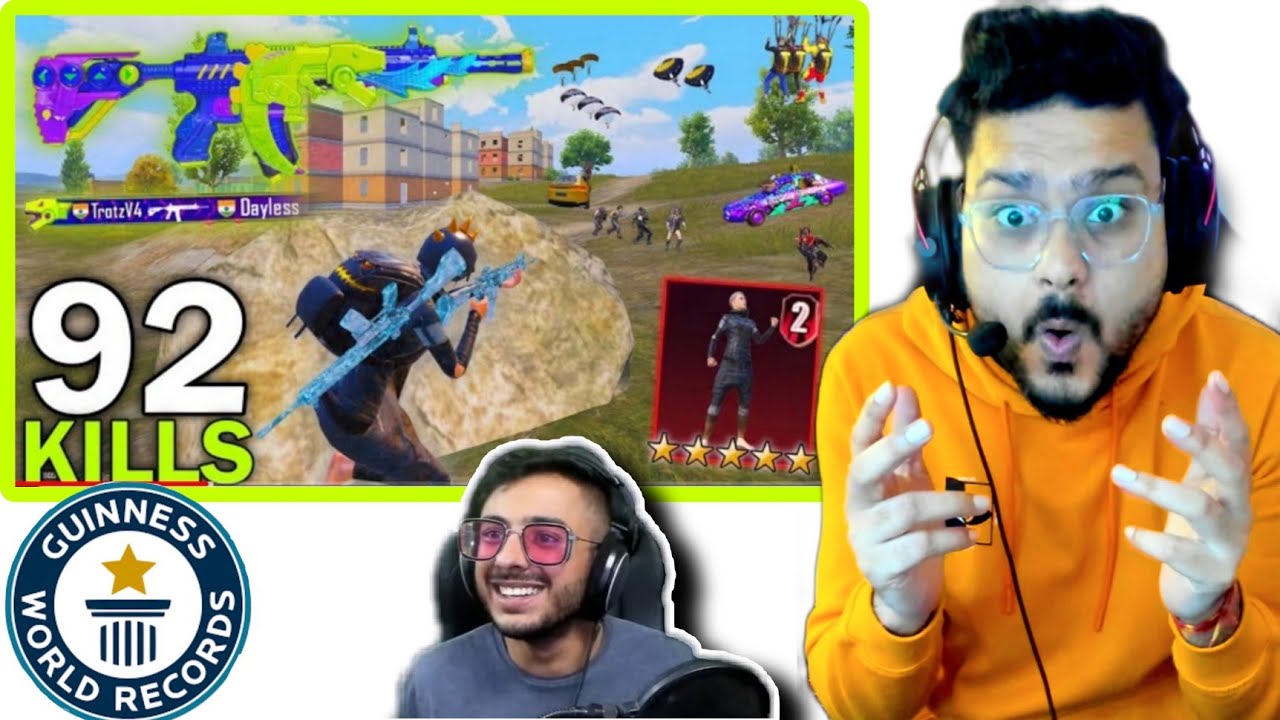 92 KILLS WORLD RECORD REACT WITH THOR GAMING @PUBGMTROTZ