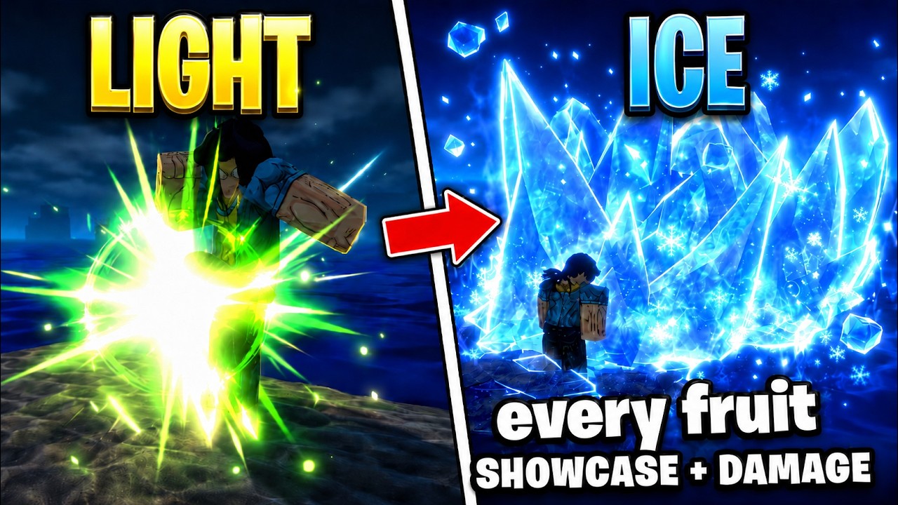 EVERY Fruit DAMAGE + SHOWCASE In (Legend Piece)!