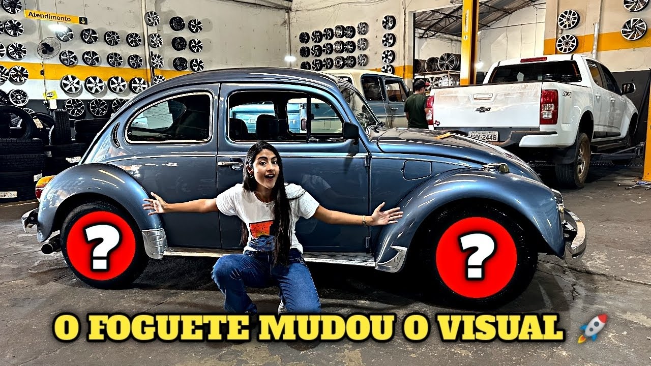 TROQUEI OS PNEUS E RODAS DO MEU FUSCA PELOS ORIGINAIS !!! *Olha como o Foguete Ficou*