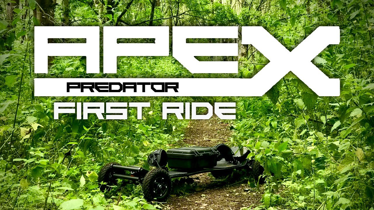 Apex Predator Electric Mountainboard - Woodland Ride!!! (First Ride)