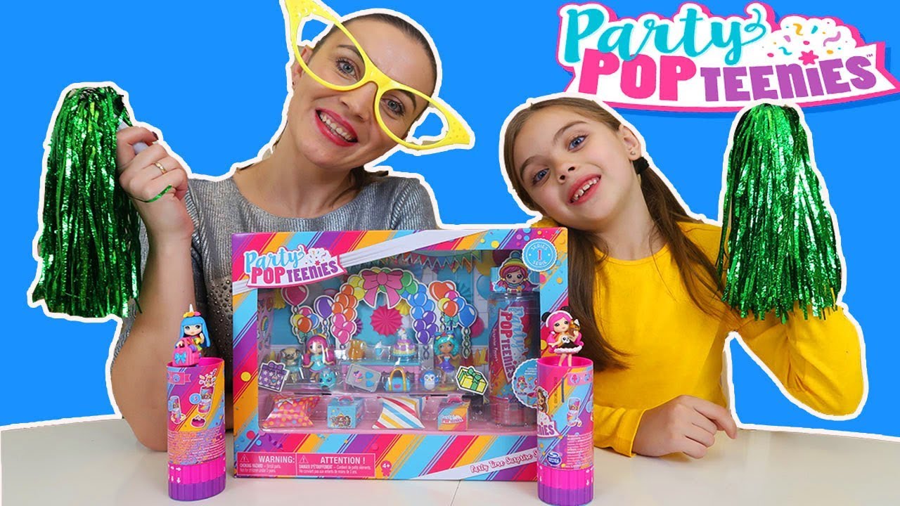 O PETRECERE cu Party Popteenies | POCNITORI cu SURPRIZE si CONFETTI
