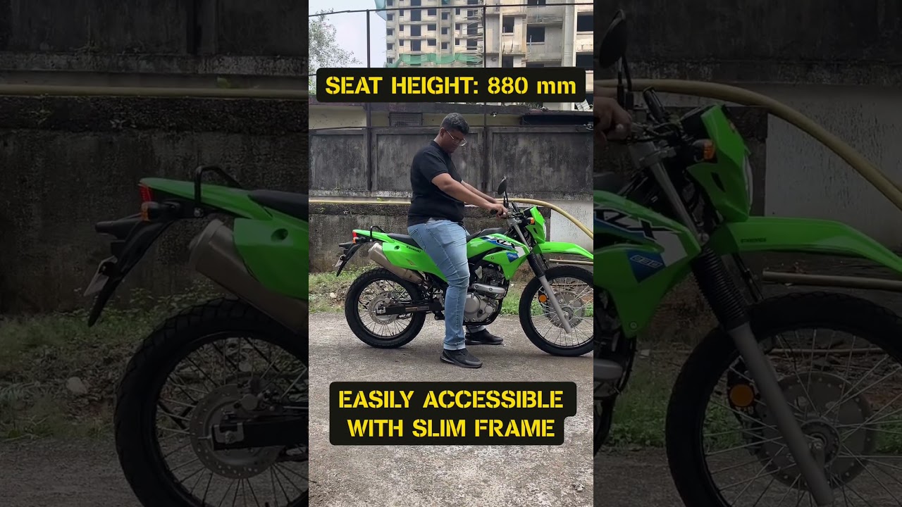 Ergonomics Check on the 2026 Kawasaki KLX 230 dual sport #kawasaki #klx230 #auto #sameercontractor