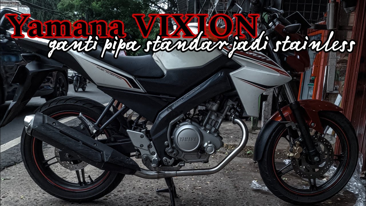 GANTI PIPA STAINLESS biar gak karat untuk KNALPOT STANDAR Yamaha Vixion 150