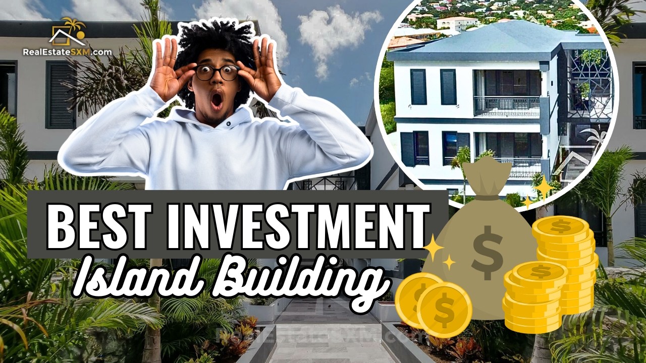 Building and New 3-bedroom Apartments FOR SALE. St Maarten.  Gated. View. Generator Cistern Garage