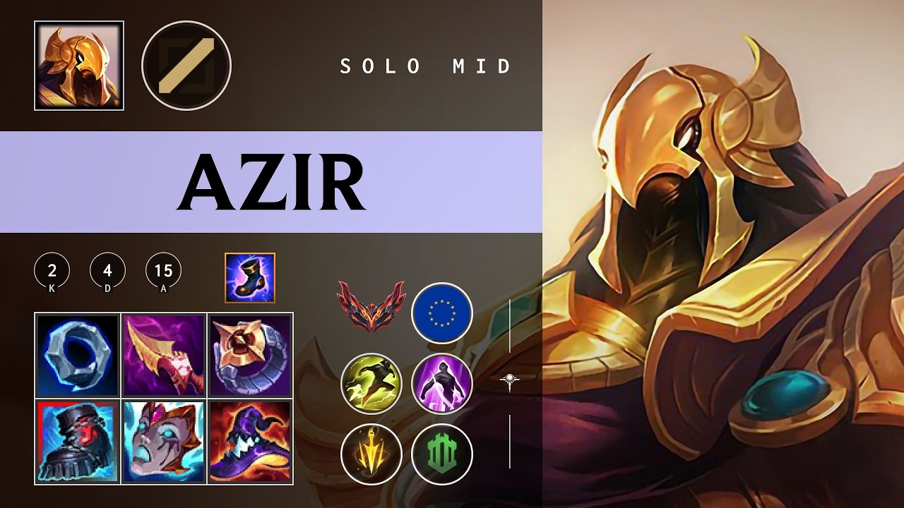 Azir Mid vs Orianna - EUW Grandmaster Patch 26.05