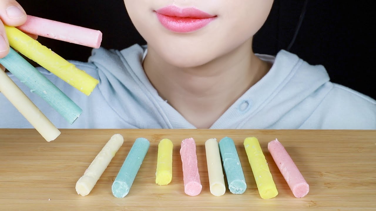 ASMR Edible Chalk | Satisfying Crunch | Eating Sounds Mukbang