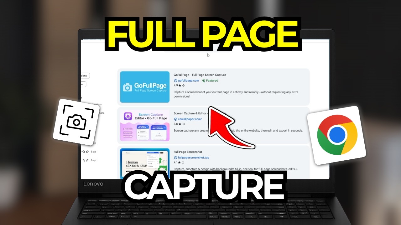 How to Use the GoFullPage Full Page Screen Capture Chrome Extension | Tutorial 2026