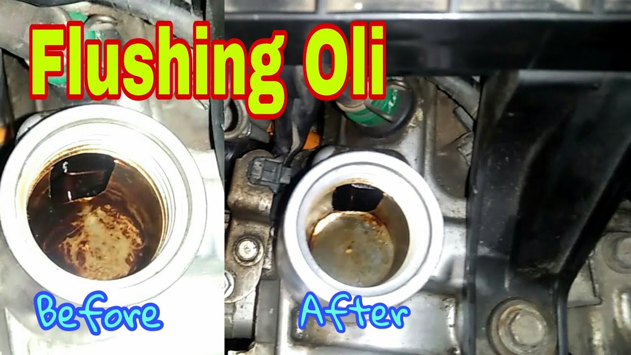 Cara flushing oli engine flush mobil