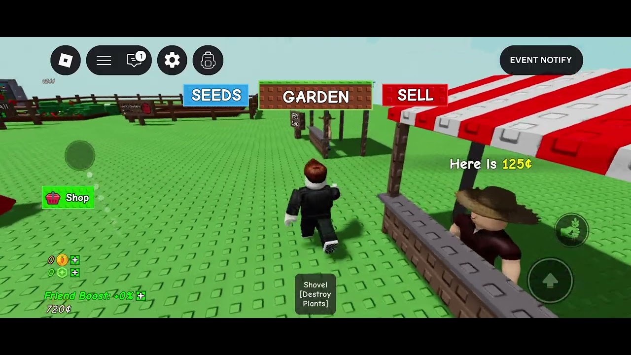 New grow a garden account, no audio sadly