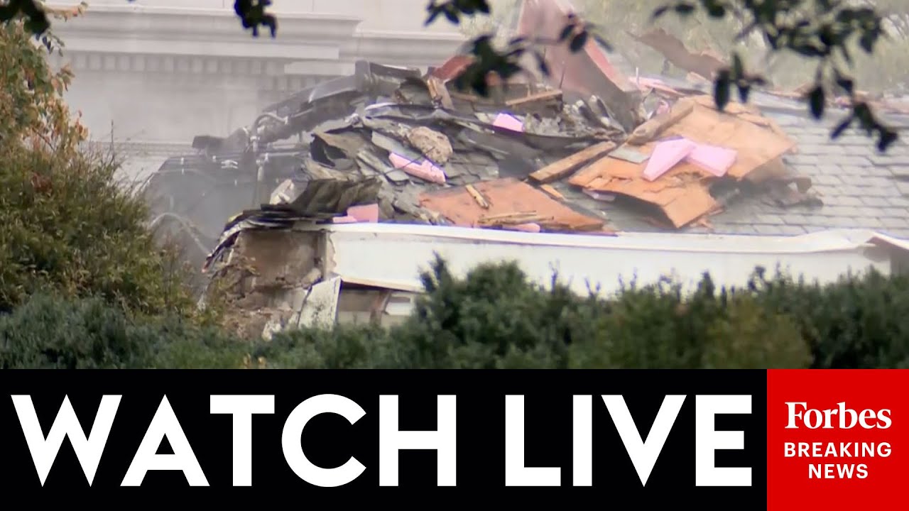WATCH LIVE: Demolition On The East Wing Of The White House Continues