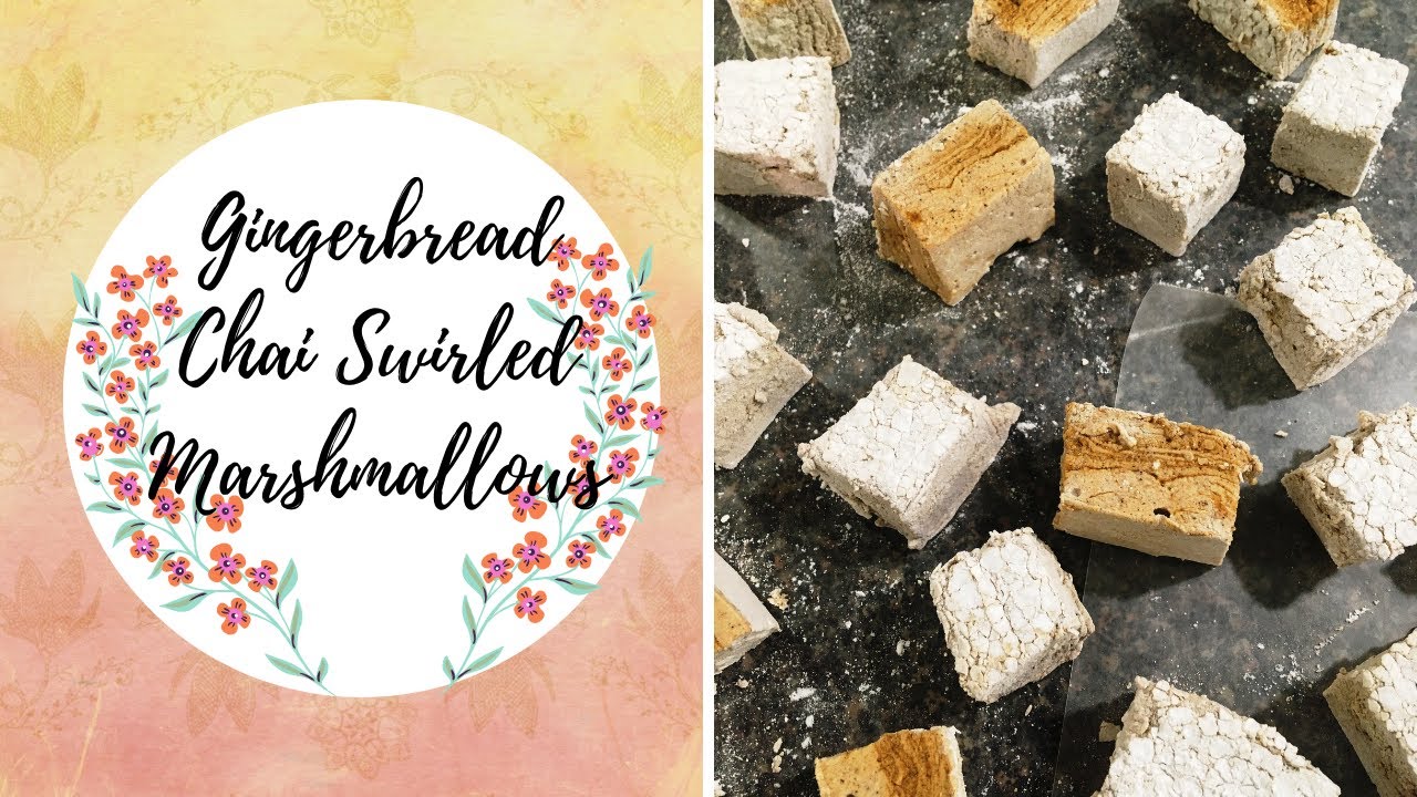 How to make Gingerbread Chai Swirled Marshmallows (Swirled with Gingerbread!) | Tiff's Patisserie