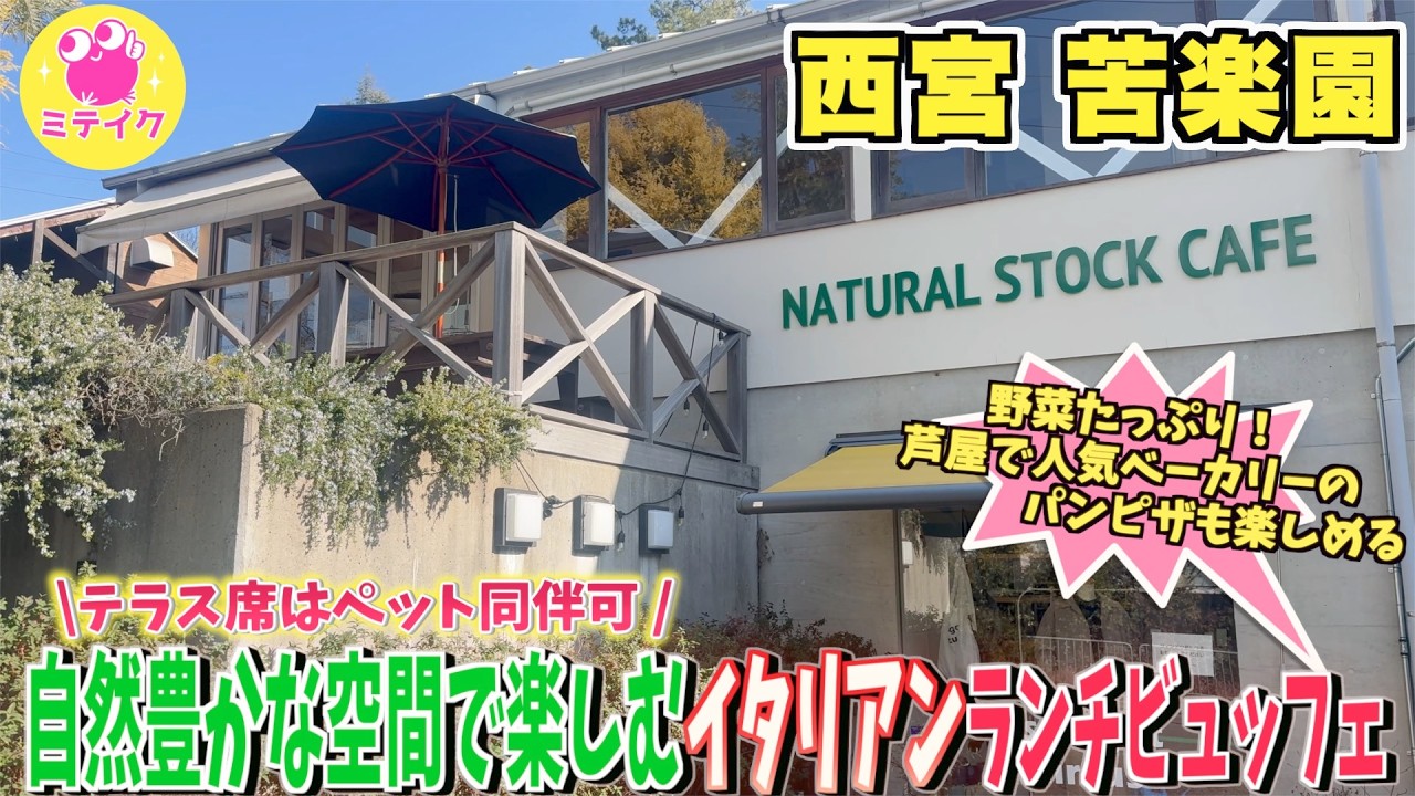 【西宮グルメ】人気イタリアンビュッフェランチ【ナチュラル ストック カフェ】新鮮野菜から芦屋人気ベーカリーのパンビザなども味わえる！
