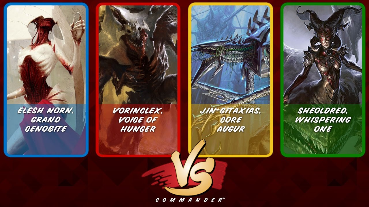 Commander VS S7E2: Elesh Norn vs Vorinclex vs Jin-Gitaxias vs Sheoldred [MTG]