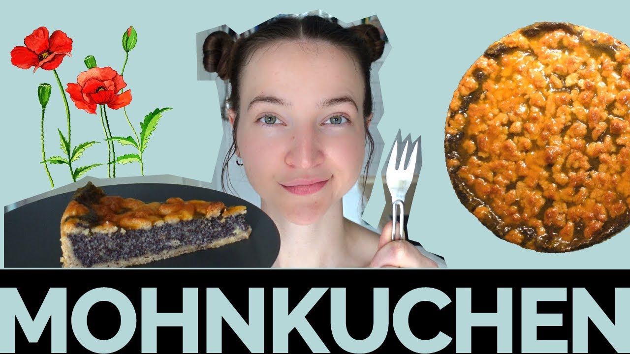 Mohnkuchen vegan! Mit Mürbteigboden, Vanille-Mohnfüllung, Streuseln & Apricoture. Rezept Tutorial