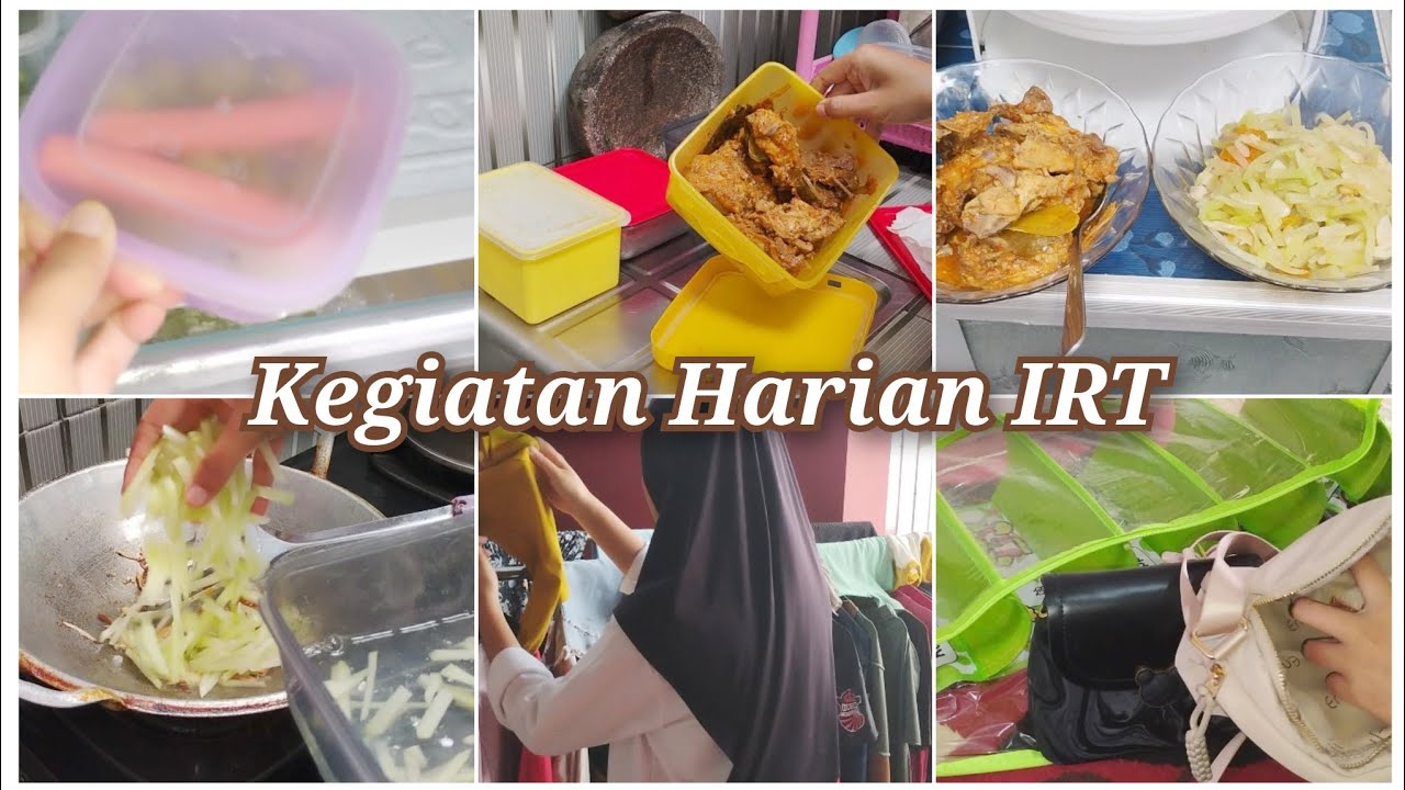 Kegiatan Harian IRT | Masak Menu Sederhana, Beberes Dapur Dan Angkat Jemuran