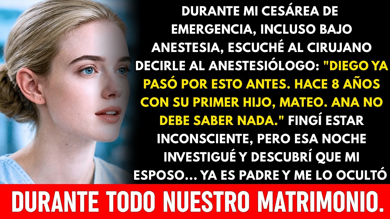 Durante mi cesárea, la anestesia falló y escuché al doctor revelar 8 años de mentiras que mi esp...