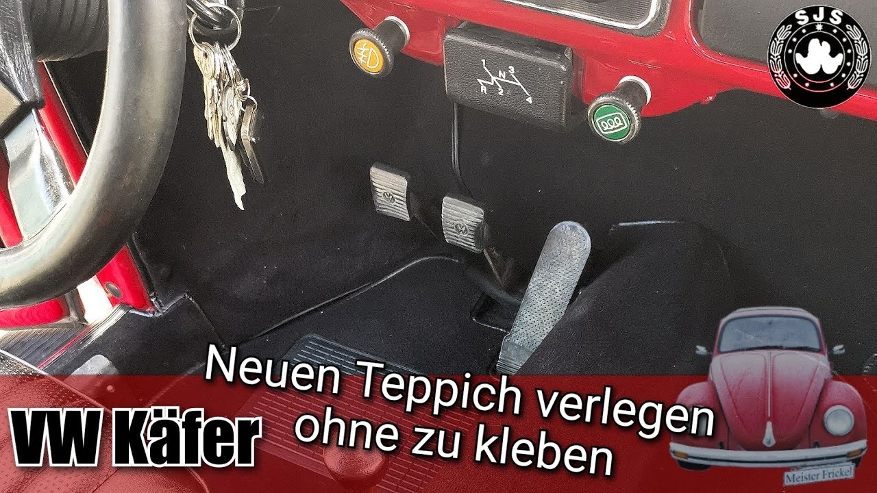 VW Käfer Teppich verlegen von SJS-Carstyling ohne zu kleben