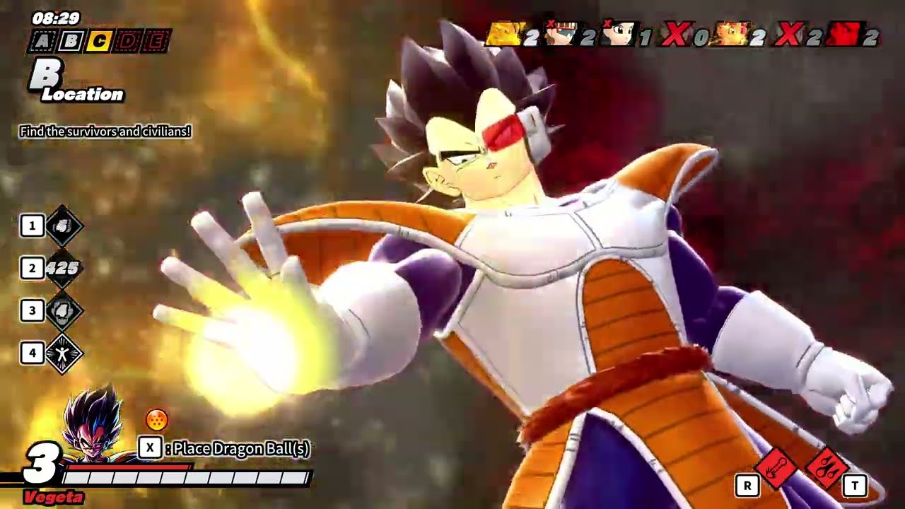 DRAGON BALL: THE BREAKERS Vegeta & Nappa VS Survivor