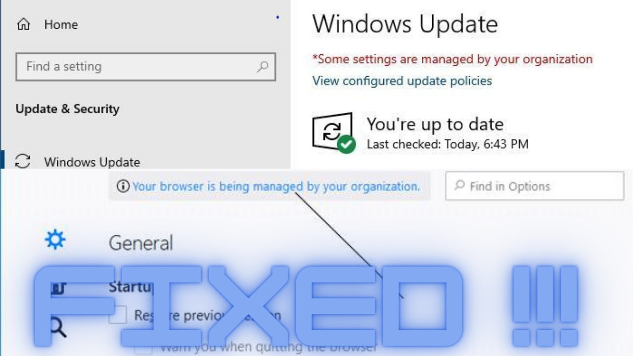 How to fix some 'settings are managed by your organization' | Tech Tweaks